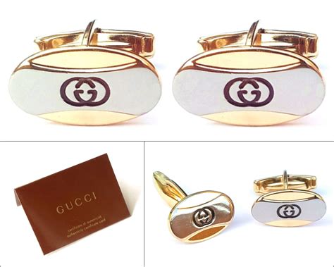 gucci cufflinks gold|gucci cufflinks silver.